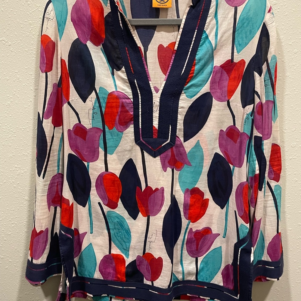 Tory Burch Multicolor Floral Tunic